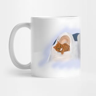 Santorini Cat - a souvenir you can get from your couch Mug